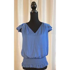 Current Air V-Neck Blouse Smocked Wasit Size MP